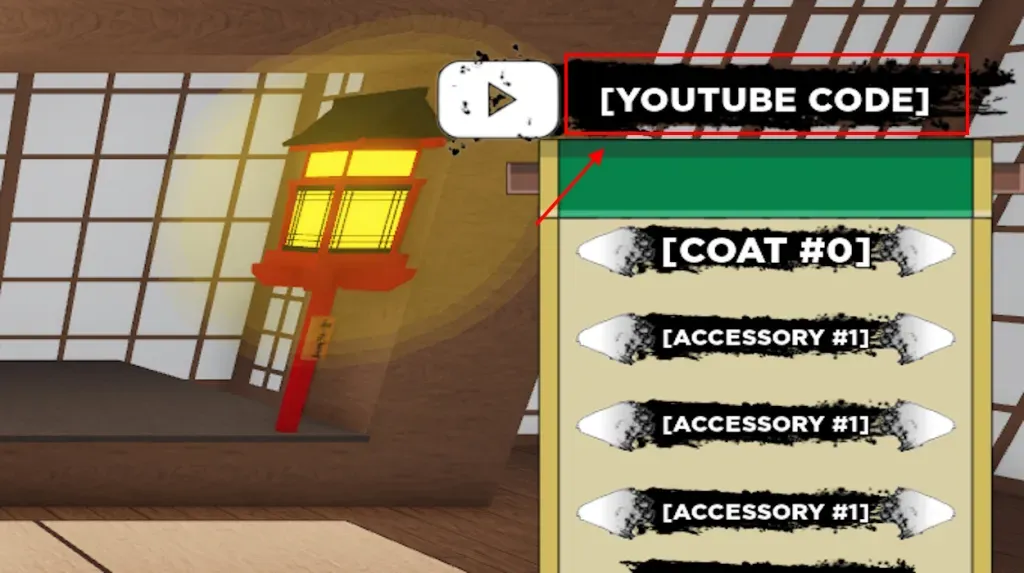 Click the YOUTUBE CODE button