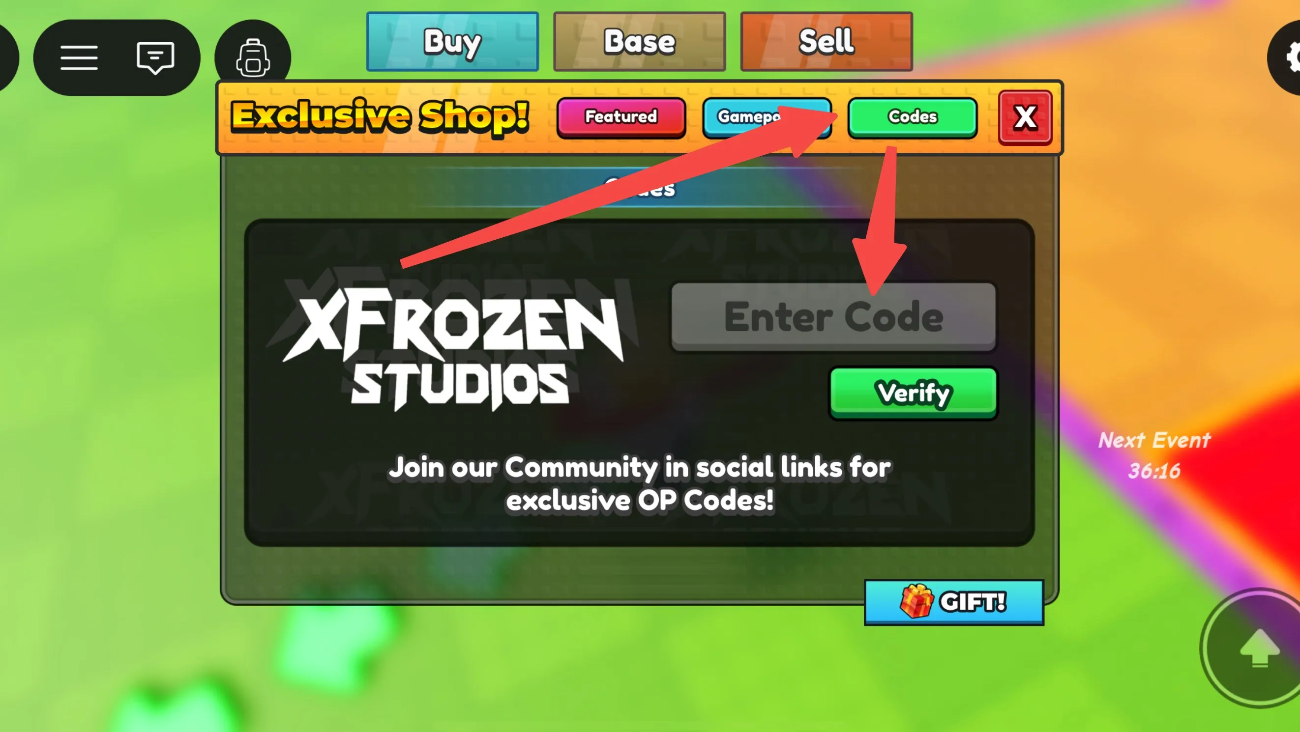 Enter the Code to Verify