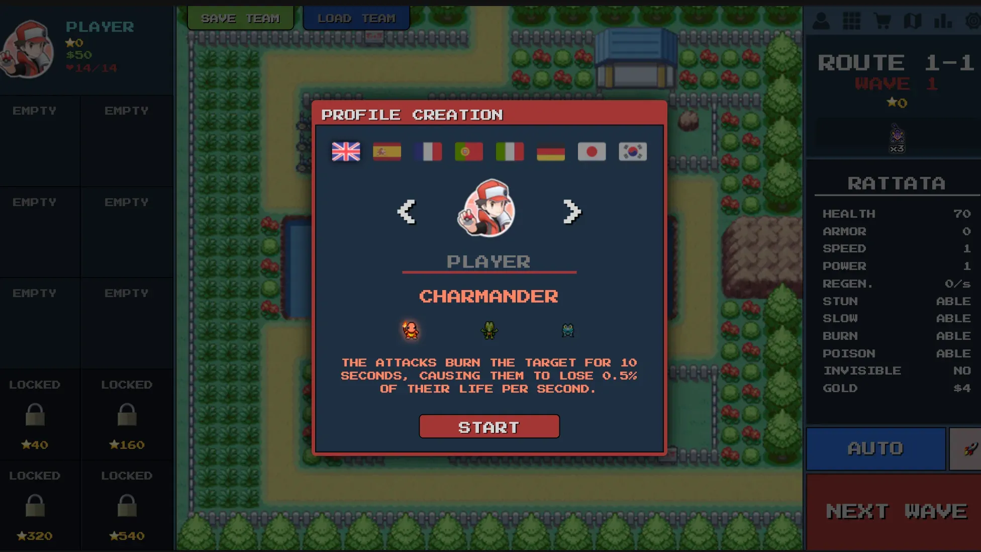 PokéPath Tower Defense Gameplay Screenshot 1