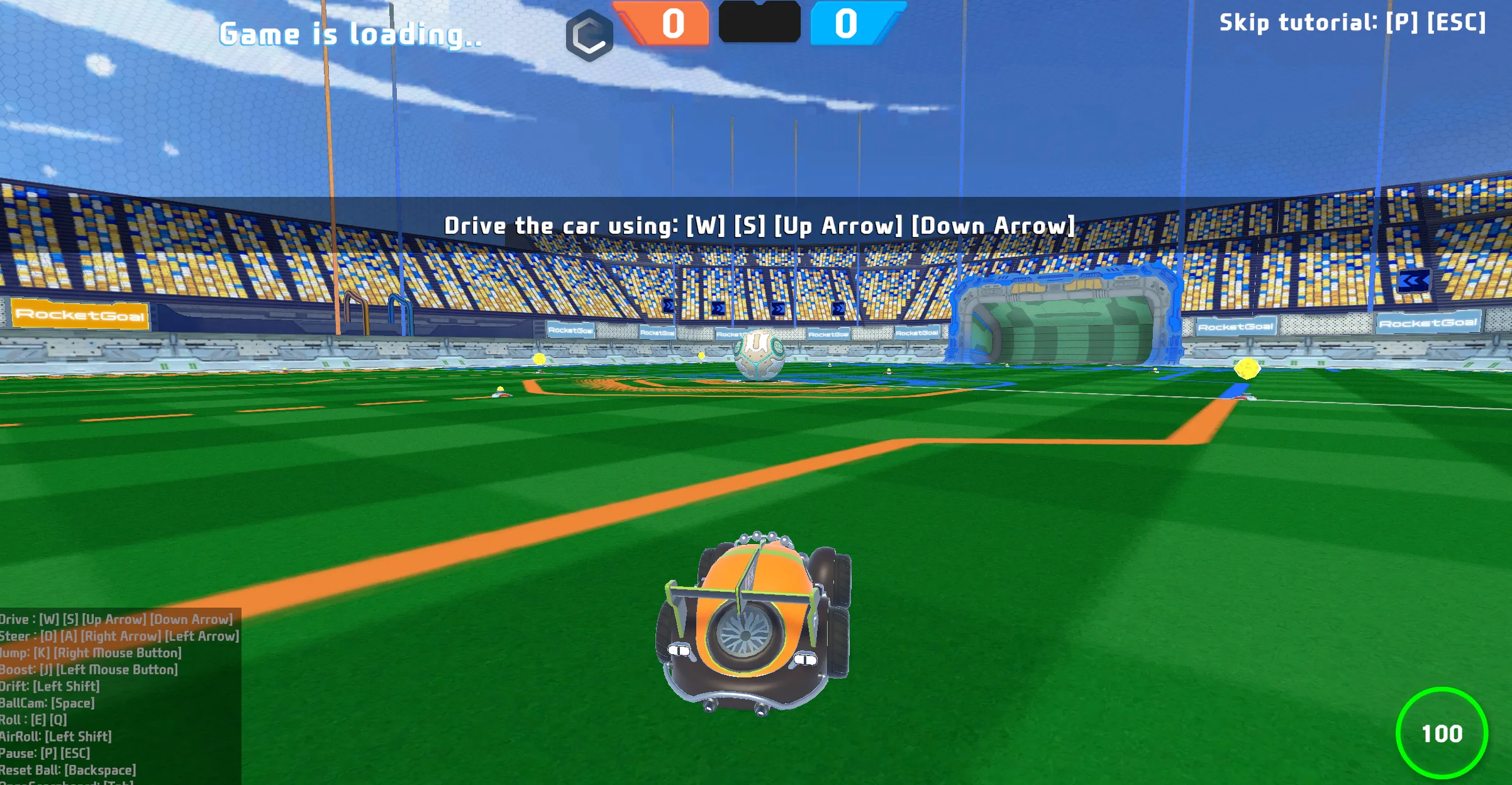 RocketGoal Gameplay Screenshot 1