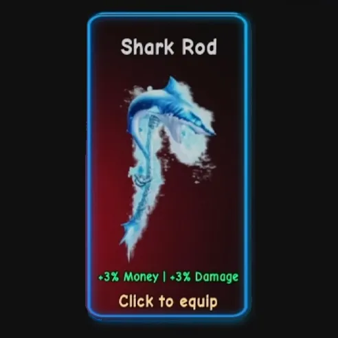 Shark rod skin