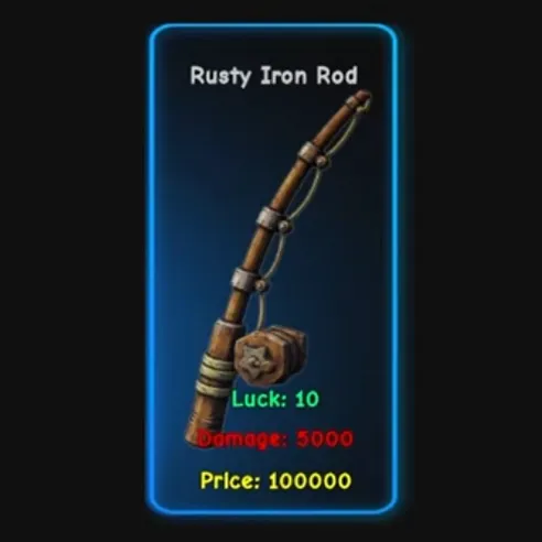 Titan Fishing rusty iron rod