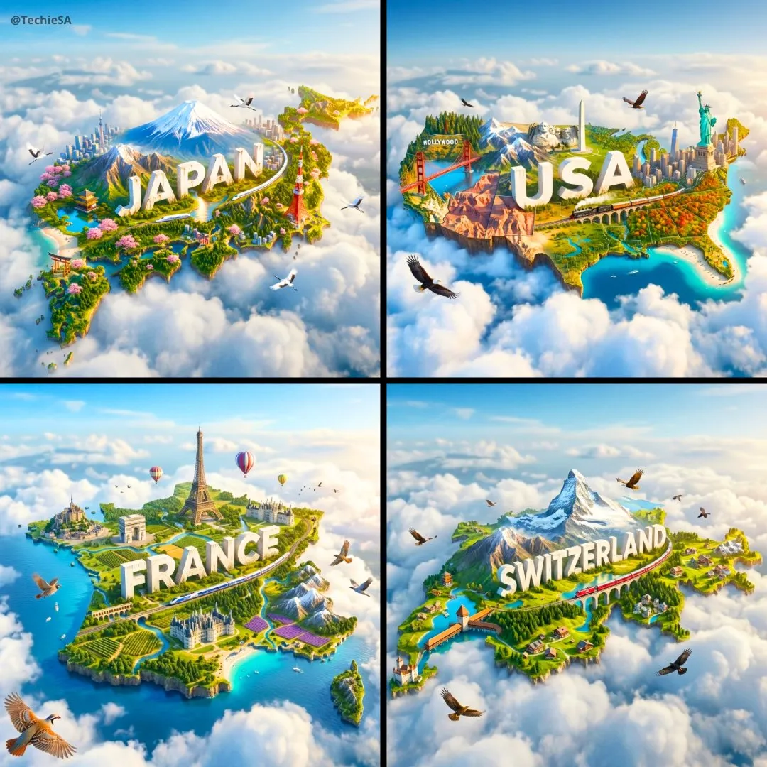 3D Country Islands