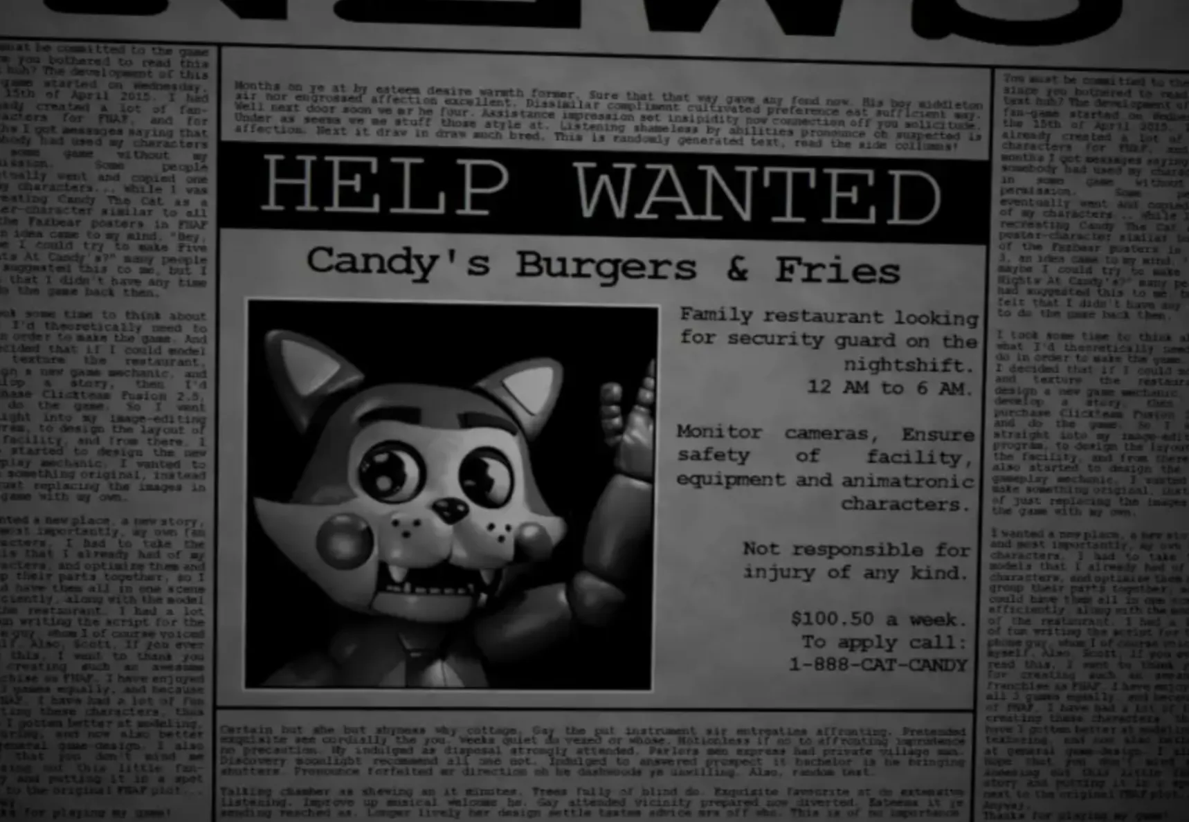 Five Nights at Candy's Gameplay Screenshot 1