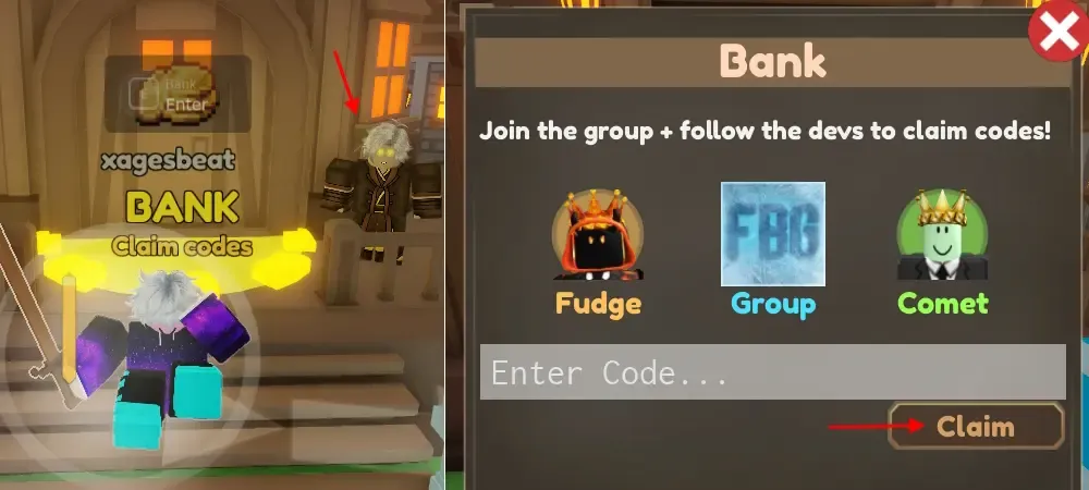 Click the Claim button 