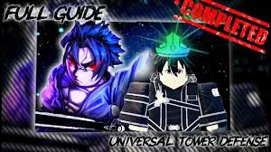 Universal Tower Defense guides