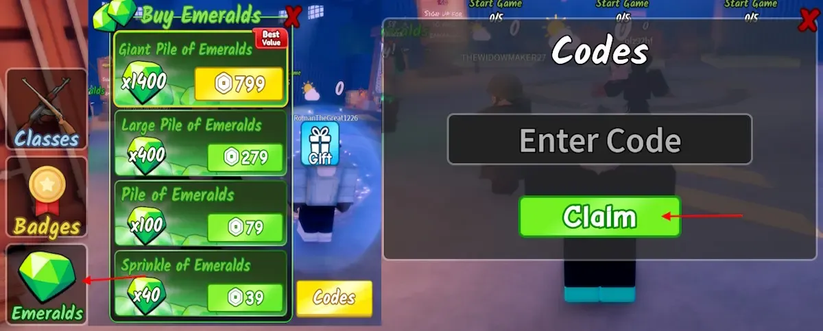 Click the Claim button to acquire rewards